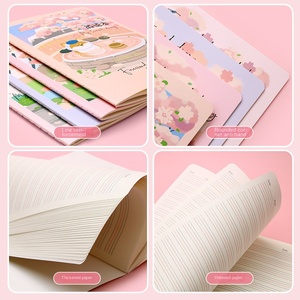 Carnet d'exercices B5 mignon pour <span class=keywords><strong>étudiant</strong></span>s, cahier de mots à forte valeur chromatique avec couverture en cuir imprimé, vente en gros - Product Image 3