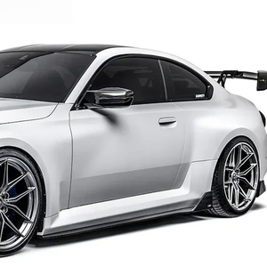Extensions de jupes latérales en carbone préimprégné finition brillante style AD, accessoires de carrosserie aérodynamiques pour BMW M2 G87 <span class=keywords><strong>2023</strong></span> 2025 - Product Image 4