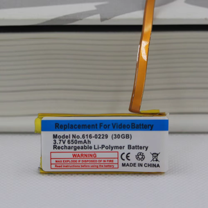 650mAh vervangende batterij voor iPod Classic Gen 6e 7e 80GB 120GB Thin 160GB voor iPod 5/5.5 Gen 30GB 616-0229 batterij - Product Image 6