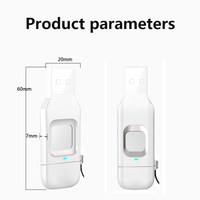 Disco de memoria USB 3,0 Interfaz tipo C Computadora y teléfono móvil Disco USB de doble propósito Cifrado de huellas dactilares Unidad Flash 64G Pen