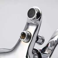 Robinet de bain douche moderne chromé à une poignée, design mural, vanne en céramique, prix économique du robinet de baignoire en zinc poli
