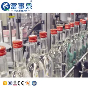 High Speed Fully Automatic Small Glass Bottle Whiskey Liquor Whisky Vodka Wine Bottling Line Filling Machine