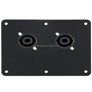 <span class=keywords><strong>2</strong></span> lỗ âm thanh tủ Jack tấm Speakon ổ cắm Hộp nối clip cho pháo XLR nối loa Hộp thiết bị đầu cuối tấm kim loại - Product Image 4