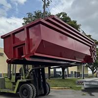 Matériel de traitement des déchets, bac à déchets à double porte, collecte de déchets de construction, recyclage, XINTUO XT150 certifié CE