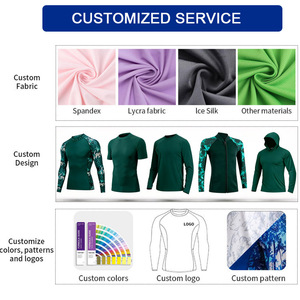 Mens Long Sleeve UV Protection Rash Guard OEM Custom <b>Surf</b> Shirt for Watersports - Product Image 5