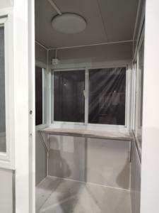 Сторожевая будка, наружная передвижная модульная Сторожевая кабина, индивидуальная кабина безопасности с доской AssembledRockWool, для надежного использования - Product Image 3