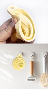 Accessoires de cuisine OEM : Entonnoirs pliables en silicone pour la cuisson quotidienne et le transfert d'eau ou de poudre - Product Image 6