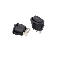 Tombol Tekan On-Off Rocker 3P Pin Tahan Air Bahan PC 10A Saklar LED STANDERD Merah Kuning Biru Hijau Putih Hitam Abu-abu
