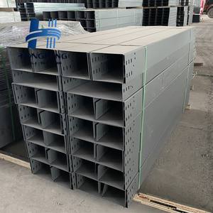 Plateau à câbles perforé galvanisé thermolaqué en plastique avec couvercle, pour fils, câbles et assemblages de câbles en acier - Product Image 3