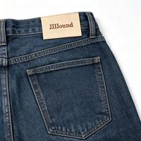 Étiquettes thermocollées en cuir microfibre écologique avec logo personnalisé pour jeans, accessoires de vêtements à coudre, vente en gros OEM
