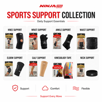 Attelle de cheville élastique NINJA, bandage de compression réglable, respirant, flexible, facile à porter pour le sport, la remise en forme et les mouvements quotidiens