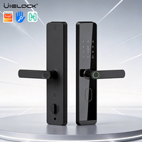 Cerradura Electrónica Inteligente para Puerta, Grado C, Idioma Personalizable, Múltiples Métodos de Desbloqueo, Cerradura Inteligente para Puerta de Madera, Aplicación Tuya