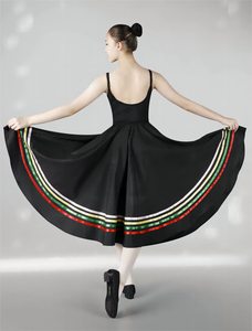 Vestido de Baile <span class=keywords><strong>Flamenco</strong></span> para Adultos, Falda de Ballet de Grado Emperador, Falda de Práctica Larga - Product Image 4