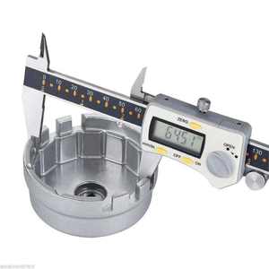 Clé à <span class=keywords><strong>Filtre</strong></span> à <span class=keywords><strong>Huile</strong></span> Type Cloche en Aluminium 64 mm 14 Cannelures Outil de Retrait de <span class=keywords><strong>Filtre</strong></span> à <span class=keywords><strong>Huile</strong></span> pour Toyota Lexus - Product Image 3