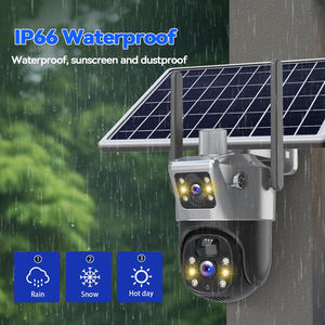 Cámara de seguridad solar para exteriores 4G IP66 resistente a la intemperie 4MP 2K V380 lente dual Seguimiento de movimiento automático 4G - Product Image 6