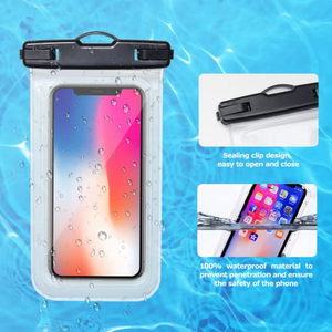 ถุงกันน้ำสำหรับโทรศัพท์มือถือแบบเรืองแสงในที่มืด มาตรฐาน IP68 สำหรับกิจกรรมกลางแจ้ง - Product Image 4