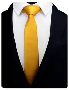 Silk Tie for Men Solid Color Slim 6cm Sage Green Necktie Polyester Narrow Cravat Blue Purple Gold Pink Formal Fashion Ties