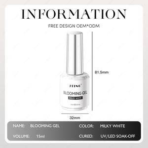 JTING Nouveauté Gel de Peinture pour Ongles Blanc Lacté Effet Blooming, Gel Nail Art OEM/ODM, Vernis à Ongles Personnalisé, Fournisseur de Gels à Ongles Marque Privée - Product Image 2
