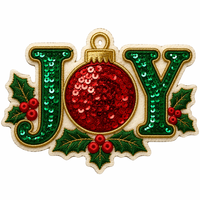 Joyeux Noël : Écussons brodés « Holly Jolly » avec paillettes et sequins, grands, personnalisés, vente en gros, à thermocoller ou à coudre pour vêtements, chapeaux et sacs