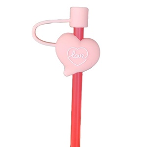 Topper de <span class=keywords><strong>paja</strong></span> para beber, cubiertas decorativas antipolvo de PVC con diferentes estilos y colores - Product Image 1