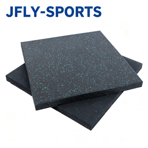 Premium Non Slip <b>Rubber</b> Gym <b>Flooring</b> Interlocking Design High Density Shock Absorption Perfect for Weightlifting Crossfit - Product Image 1