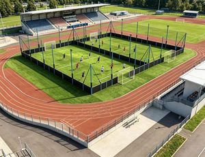 Terrain <span class=keywords><strong>de</strong></span> <span class=keywords><strong>Futsal</strong></span> Personnalisable avec <span class=keywords><strong>Cage</strong></span> et Panneaux – Terrain <span class=keywords><strong>de</strong></span> Football 5 Contre 5 Professionnel pour Extérieur - Product Image 2