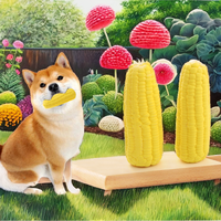 Nouveau jouet sonore écologique de luxe en Latex pour animaux de compagnie Simulation grinçante de maïs pour chien jouer Durable résistant aux morsures meulage des dents jouet pour chien