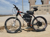 Kits de conversion de vélo électrique 72V 3000W 80A, entraînement de roue arrière, 26/27,5/29 pouces, dropout de 135 mm, correspondant à la vitesse normale du vélo, 80 km/h
