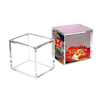 Boîte de protection transparente pour collection Strong Magnetic Elite Trainer Box (ETB) avec couvercle magnétique en acrylique