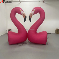 Statue gonflable de flamant rose debout, décoration pour fête, mariage, événement, centre commercial, thème tropical