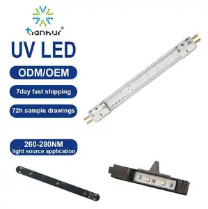 Tianhui 270nm UV LED şerit lamba nesne akvaryum lamba tankı dezenfeksiyon 260-280nm UVC LED şerit lamba