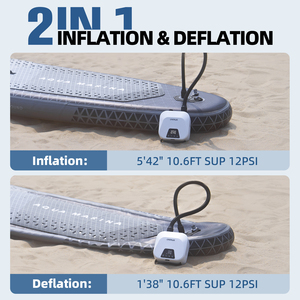 Pompe à air intelligente haute pression CYCPLUS 20 PSI rechargeable à double étage pour planches de <span class=keywords><strong>paddle</strong></span> gonflables - Product Image 3