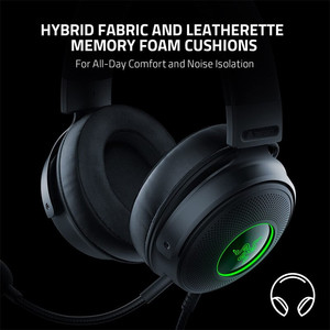 Original <span class=keywords><strong>Razer</strong></span> <span class=keywords><strong>Kraken</strong></span> V3 con cable RGB Gaming Headset 7,1 Surround Sound Auriculares con cable <span class=keywords><strong>USB</strong></span> PC Auriculares con cable - Product Image 2
