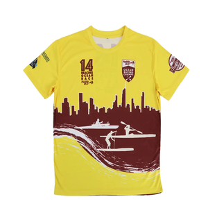 T-shirt pour homme en polyester 100% 180GSM, écologique, respirant, avec impression graphique pour événements, tee-shirt promotionnel personnalisé - Product Image 1