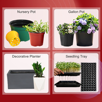 Pots de fleurs en plastique de style moderne de haute qualité pour la décoration de bureau, de sol et de jardin