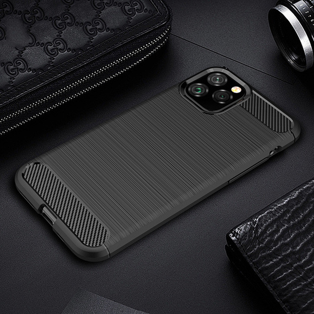 Full Lens Coverage Protection Silicone Soft Back Cover for  VIVO Y51/Y71/Y19/Y20/Y73S  Carbon Fiber TPU Case