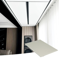 Panneau en aluminium alvéolaire thermolaqué pour balcon panoramique de résidence en immeuble de grande hauteur, panneau mural intérieur à bord étroit, plafond