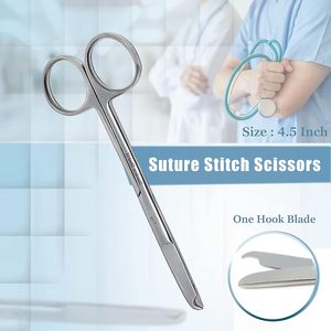 A2ZSCILAB Juego de 5 Instrumentos Quirúrgicos Veterinarios de Acero Inoxidable: Portaagujas, Tijeras, Pinzas Hemostáticas, Pinzas de Presión - Product Image 4