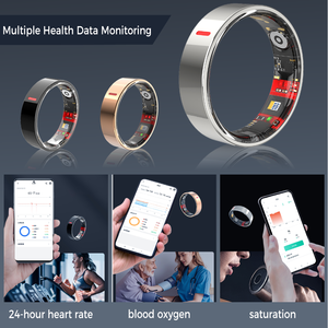 Rastreador De Fitness Freqüência Cardíaca Oxigênio Sanguíneo Pressão Arterial Monitoramento Do Sono Anel Inteligente para - Product Image 5