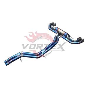 Sistema de Escape Catback Vortex de Titanio Grado 5, 1.2mm de Grosor, Acabado Azul Quemado, para Porsche Cayenne 9Y0 E3 3.0T 2.9T 2019-2025 - Product Image 2