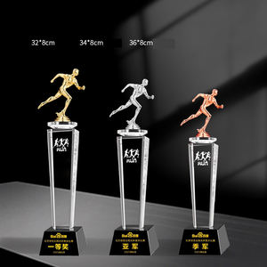 Competencia deportiva Trofeo <span class=keywords><strong>de</strong></span> cristal Baloncesto Fútbol Voleibol Tenis Béisbol Bádminton Tenis <span class=keywords><strong>de</strong></span> mesa Trofeo deportivo - Product Image 3