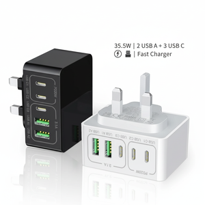 Nuevo <span class=keywords><strong>Cargador</strong></span> <span class=keywords><strong>de</strong></span> Teléfono Móvil Portátil OEM ODM PD20W, Adaptador Universal <span class=keywords><strong>Original</strong></span> con Múltiples Puertos 3-Type-C y 2USB para Europa y América - Product Image 1