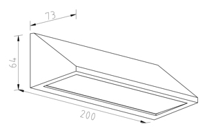 PW1203 IP65, lámpara montada <span class=keywords><strong>en</strong></span> la pared, iluminación triangular, 100-240V, accesorio de luz Led de pared, 8W, luz de pared para <span class=keywords><strong>exteriores</strong></span> - Product Image 3