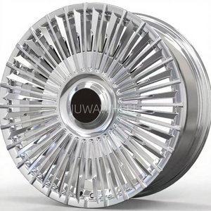 Jantes forgées avec capuchons centraux flottants pour Maybach, <span class=keywords><strong>prix</strong></span> usine, sur mesure, 18-24 pouces, 5x114.3 5x112, chrome argenté - Product Image 3