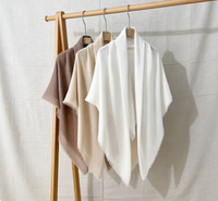 Écharpe longue d'hiver élégante en tricot fin pour femme, châle léger et doux, respirant, toucher soyeux, cadeau
