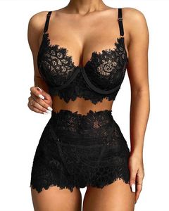 X2026, suministro de fábrica de China, conjuntos de lencería Sexy de encaje negro, nuevo tipo de encaje, gran oferta, buena calidad, lencería Sexy barata para mujer - Product Image 1