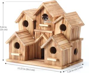 El yapımı ahşap Hummingbird kuş evleri dışında ev için büyük kuş evi bahçe ev dekor <span class=keywords><strong>Birdhouse</strong></span> - Product Image 2