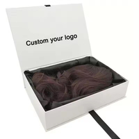 Boîtes d'emballage de luxe personnalisées à faible MOQ avec logo imprimé pour perruques, extensions de cheveux, cadeaux et pulls