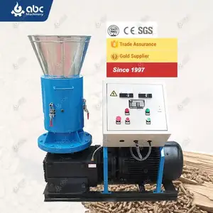 2023 Popular nuevo duradero pequeño Mini bagazo GEMCO máquina de pellets de troquel plano para hacer Pino, madera, biomasa, aserrín, pellets (BET)