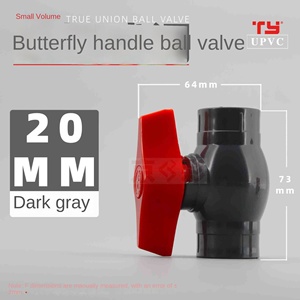 Groothandel Hoge Drukbestendige UPVC Kogelkraan Waterleiding Waterstop Plastic Vlinderklep Vis <span class=keywords><strong>Aquarium</strong></span> Accessoires - Product Image 6